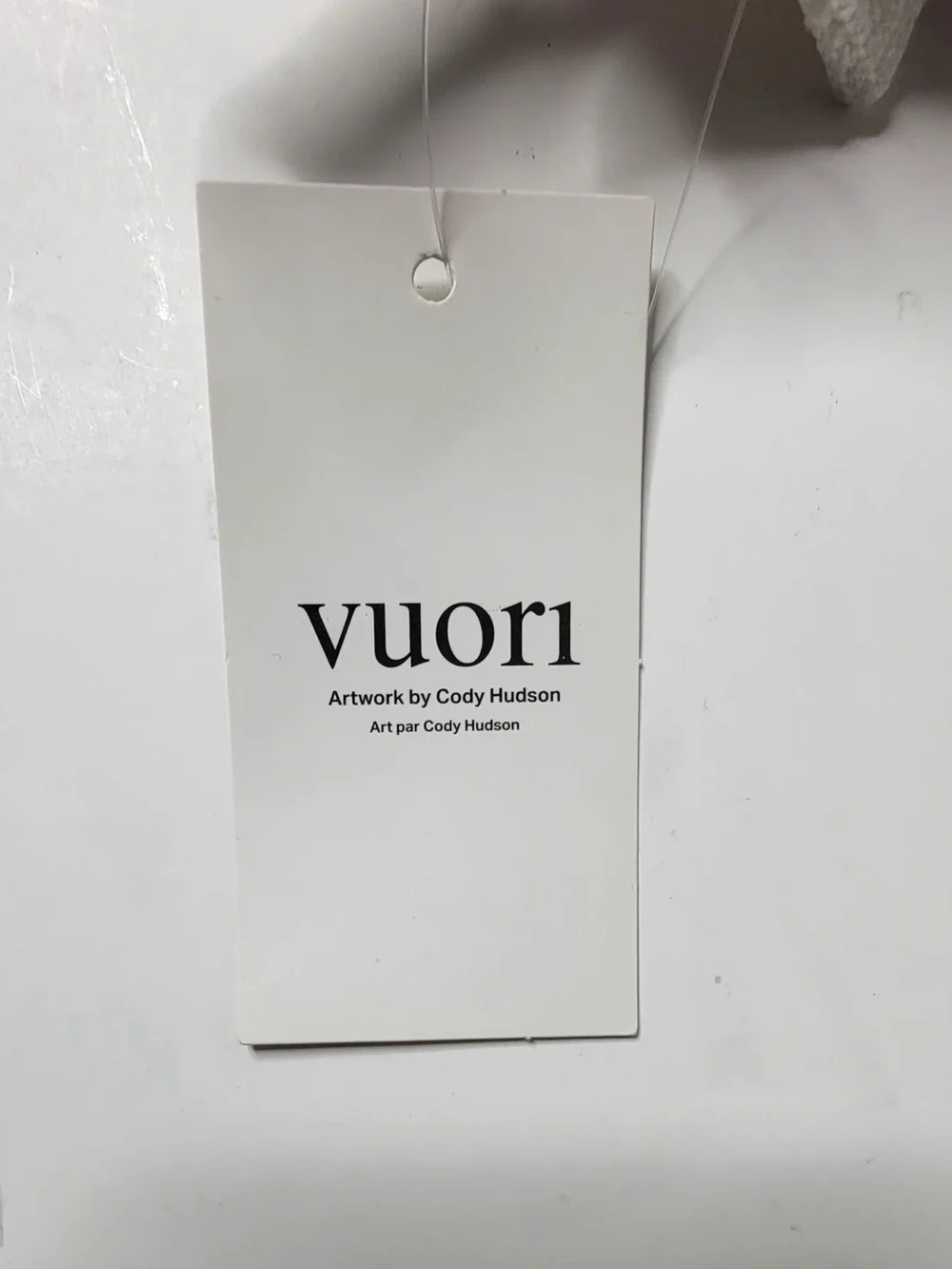 Vuori Burgundy & White Graphic Canvas Cosmetic Pouch